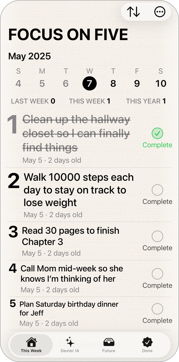 Focus on Five Focus on Five